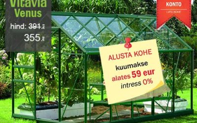 Kasvuhoone Venus osamaksetega