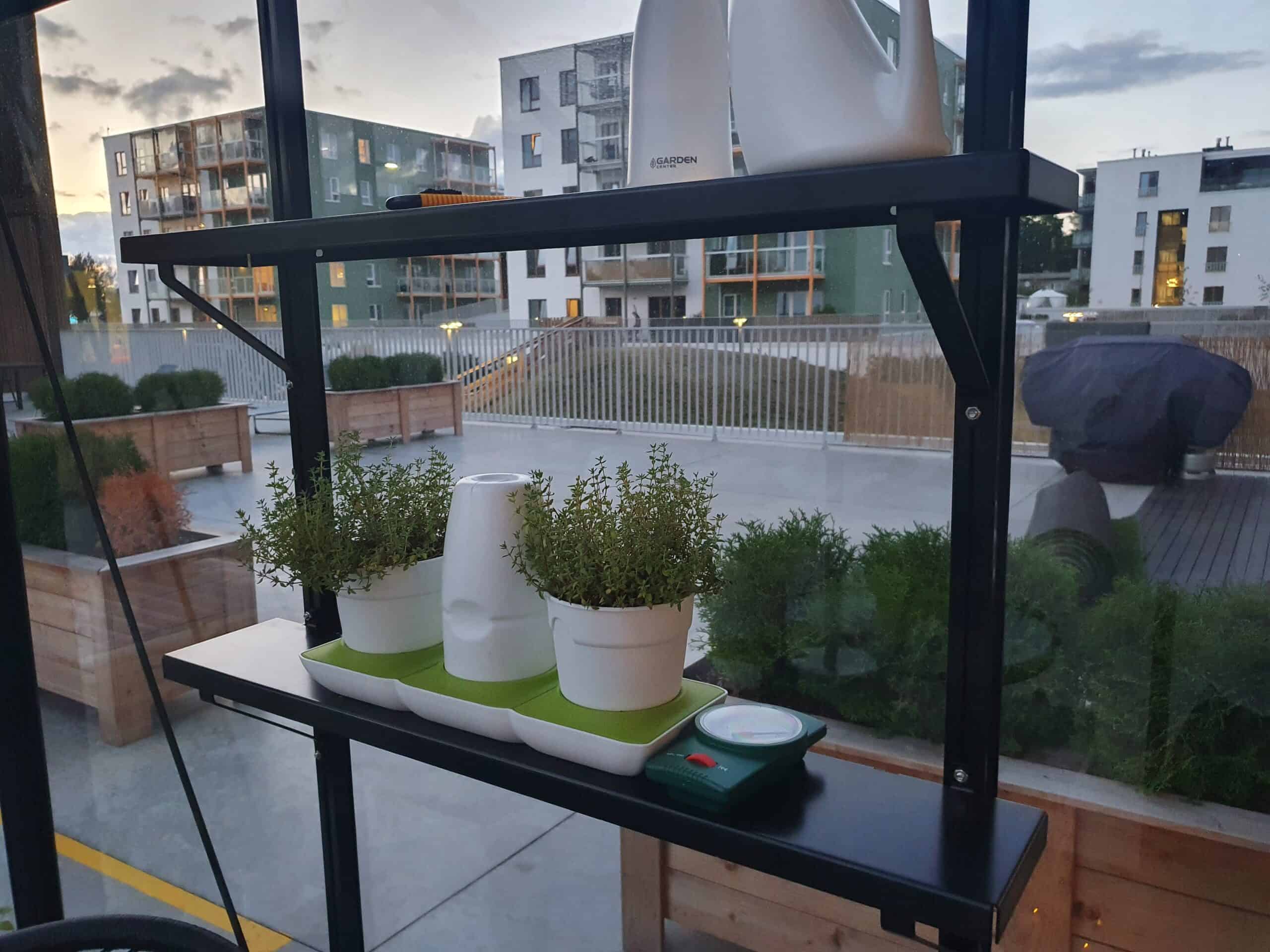 Kasvuhooned rõdul ja terrassil